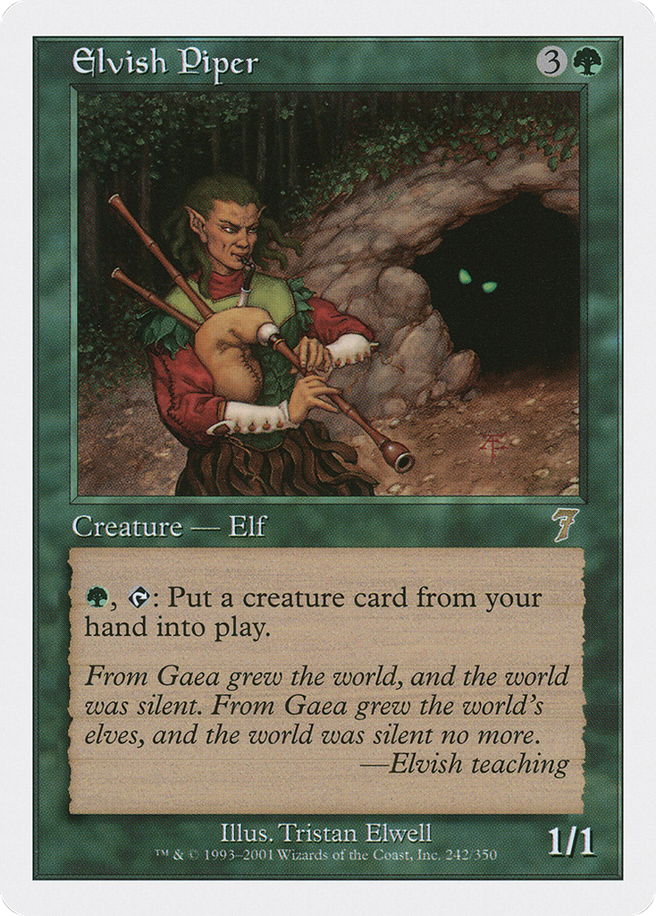 Magic: The Gathering - Elvish Piper - Seventh Edition