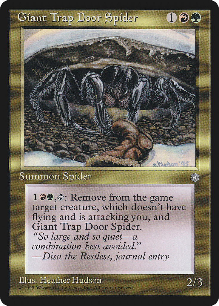 Magic: The Gathering - Giant Trap Door Spider - Ice Age