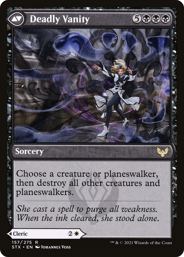 Magic: The Gathering - Selfless Glyphweaver // Deadly Vanity - Strixhaven: School of Mages