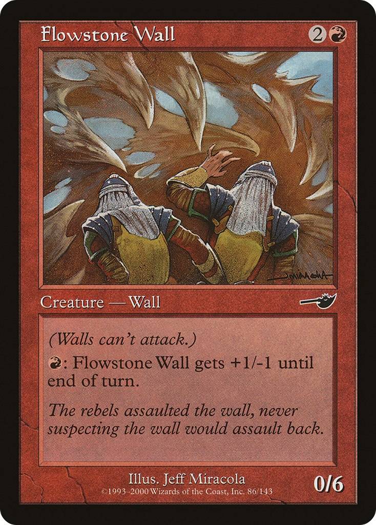 Magic: The Gathering - Flowstone Wall - Nemesis