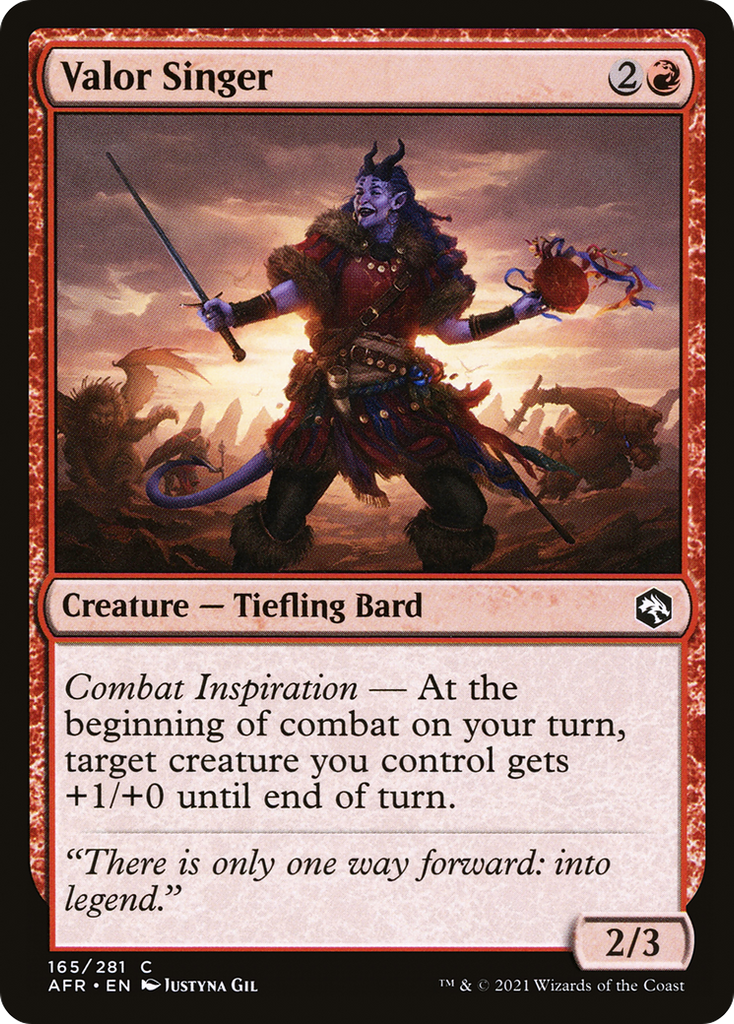 Magic: The Gathering - Valor Singer - Adventures in the Forgotten Realms