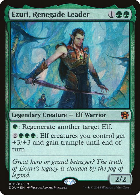 Magic the Gathering - Ezuri, Renegade Leader Foil - Duel Decks: Elves vs. Inventors