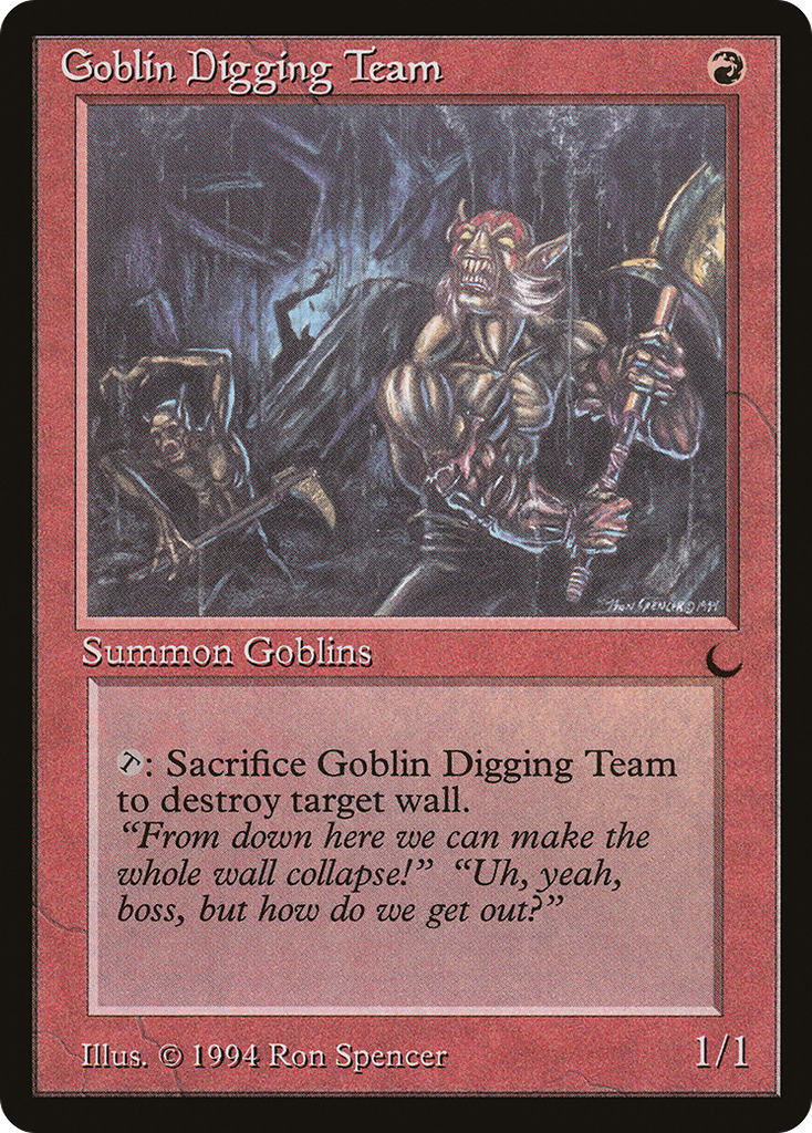 Magic: The Gathering - Goblin Digging Team - The Dark