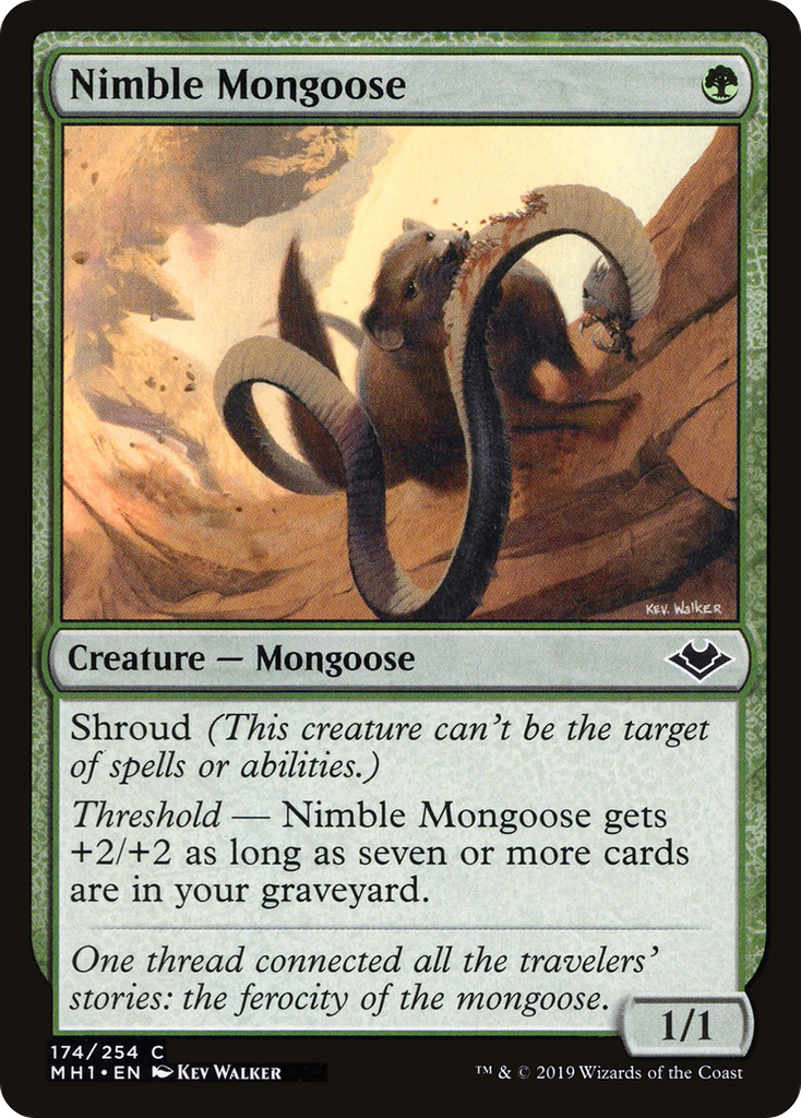 Magic: The Gathering - Nimble Mongoose - Modern Horizons