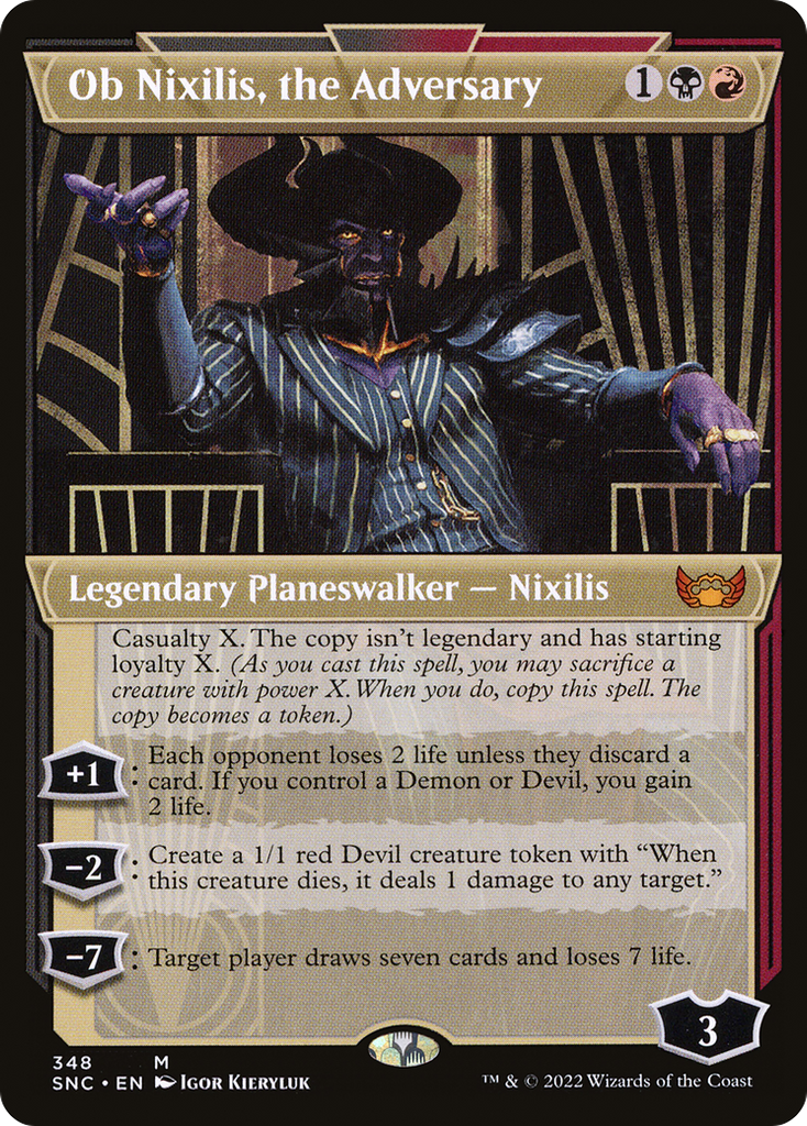 Magic: The Gathering - Ob Nixilis, the Adversary - Streets of New Capenna