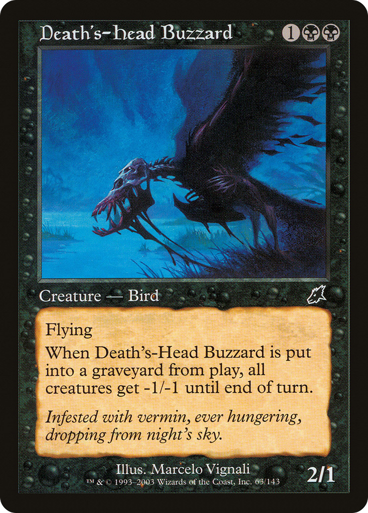 Magic: The Gathering - Death's-Head Buzzard - Scourge