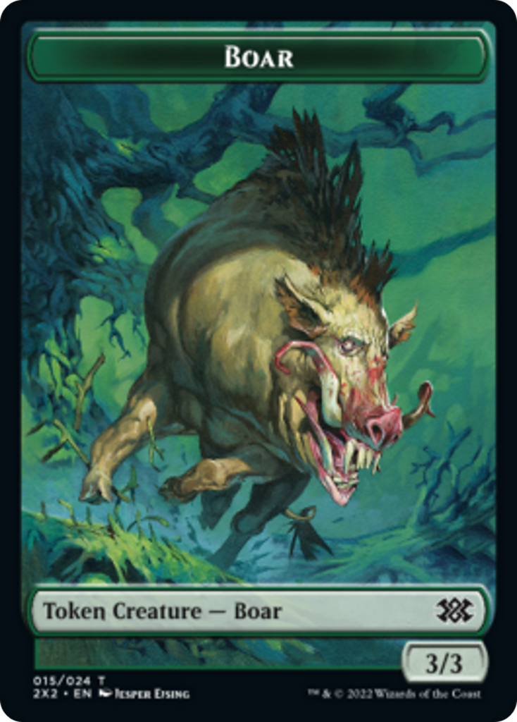 Magic: The Gathering - Boar Token - Double Masters 2022 Tokens