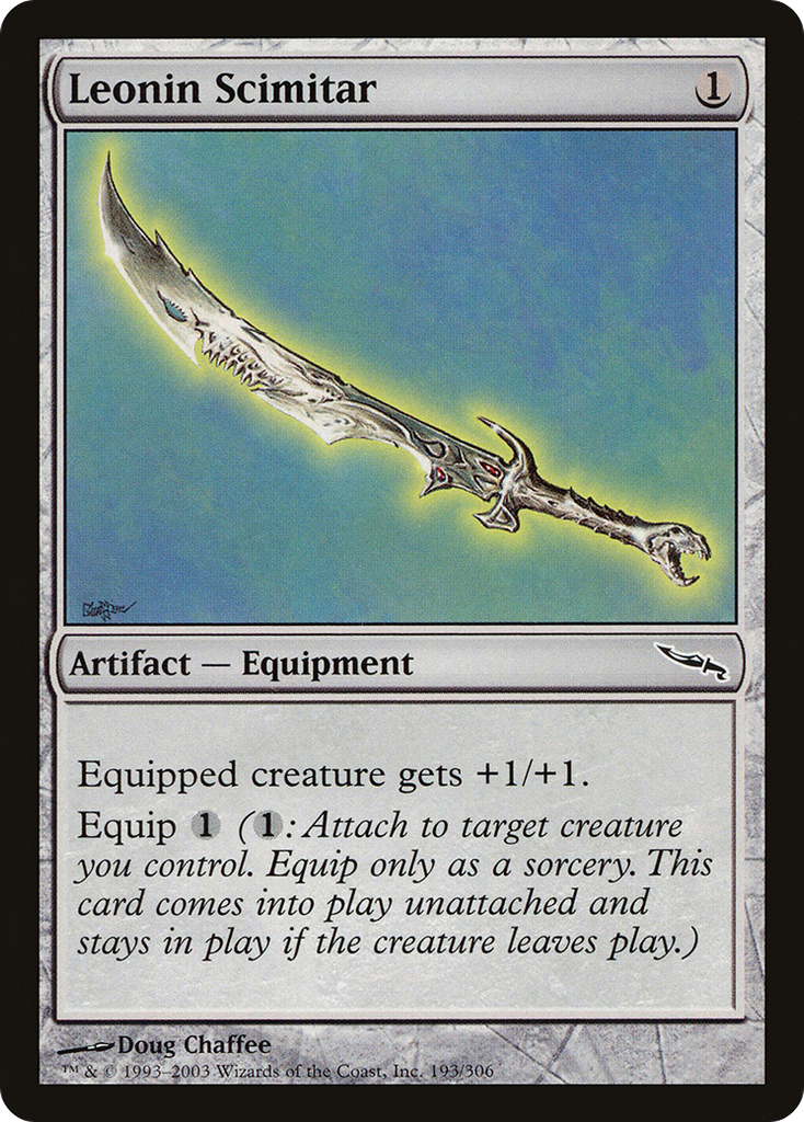 Magic: The Gathering - Leonin Scimitar - Mirrodin