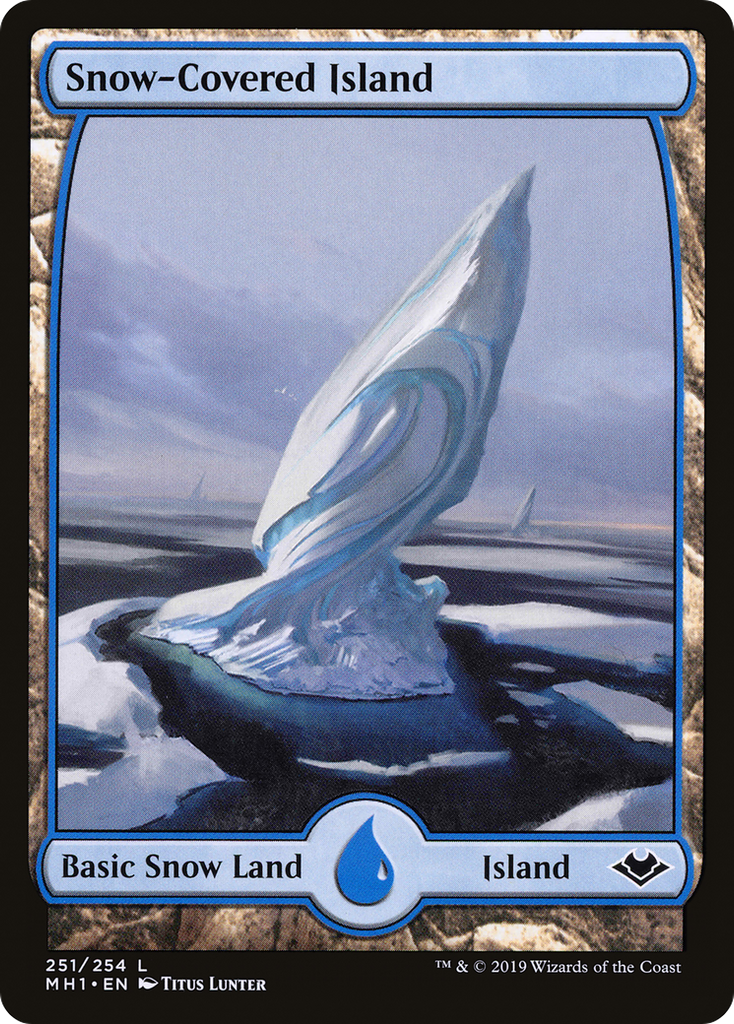 Magic: The Gathering - Snow-Covered Island - Modern Horizons