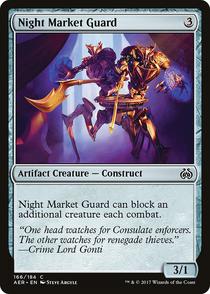 Magic: The Gathering - Night Market Guard - Aether Revolt