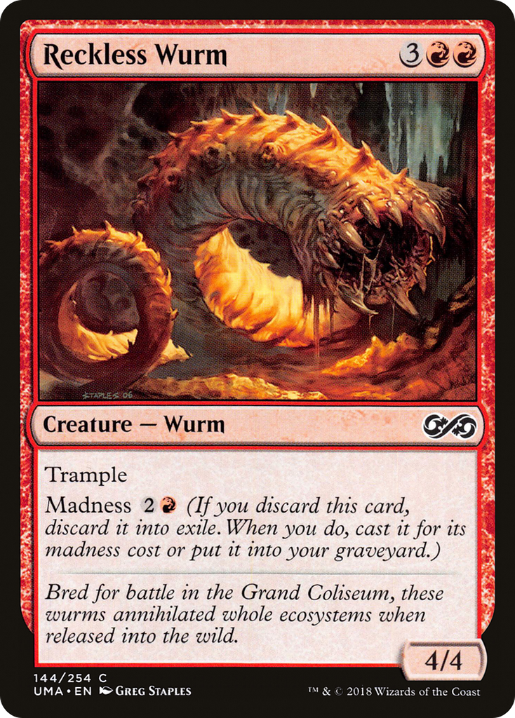 Magic: The Gathering - Reckless Wurm - Ultimate Masters