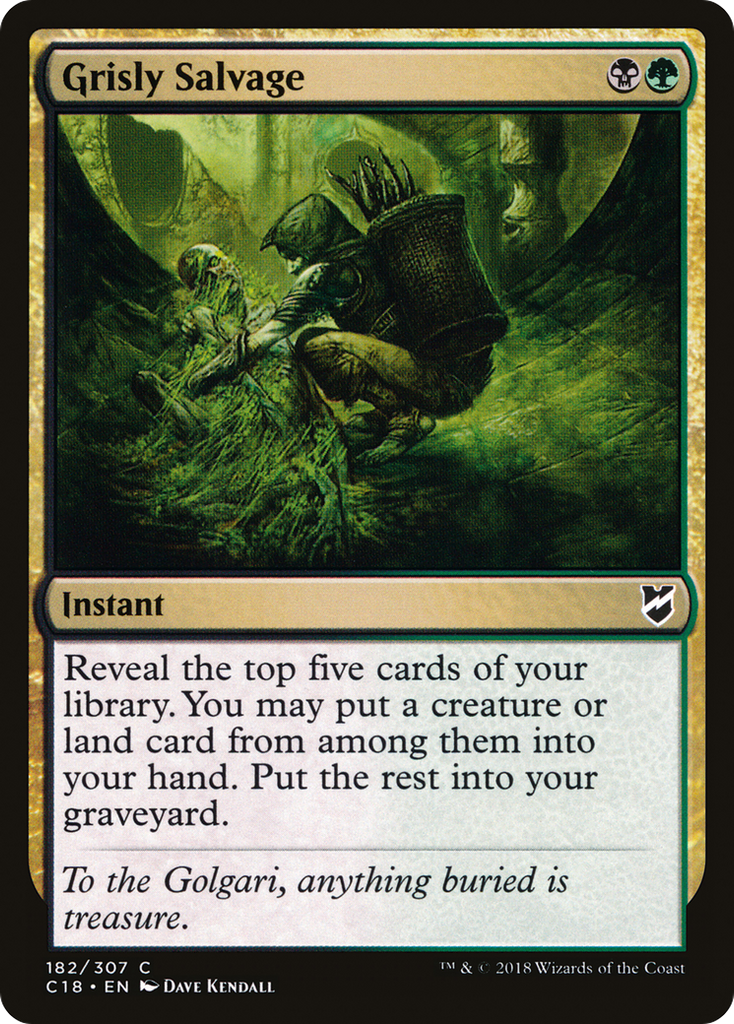 Magic: The Gathering - Grisly Salvage - Commander 2018