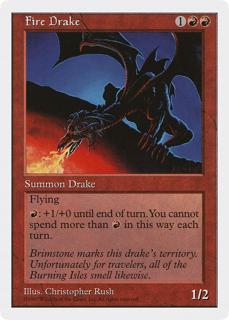 Magic: The Gathering - Fire Drake - Fifth Edition