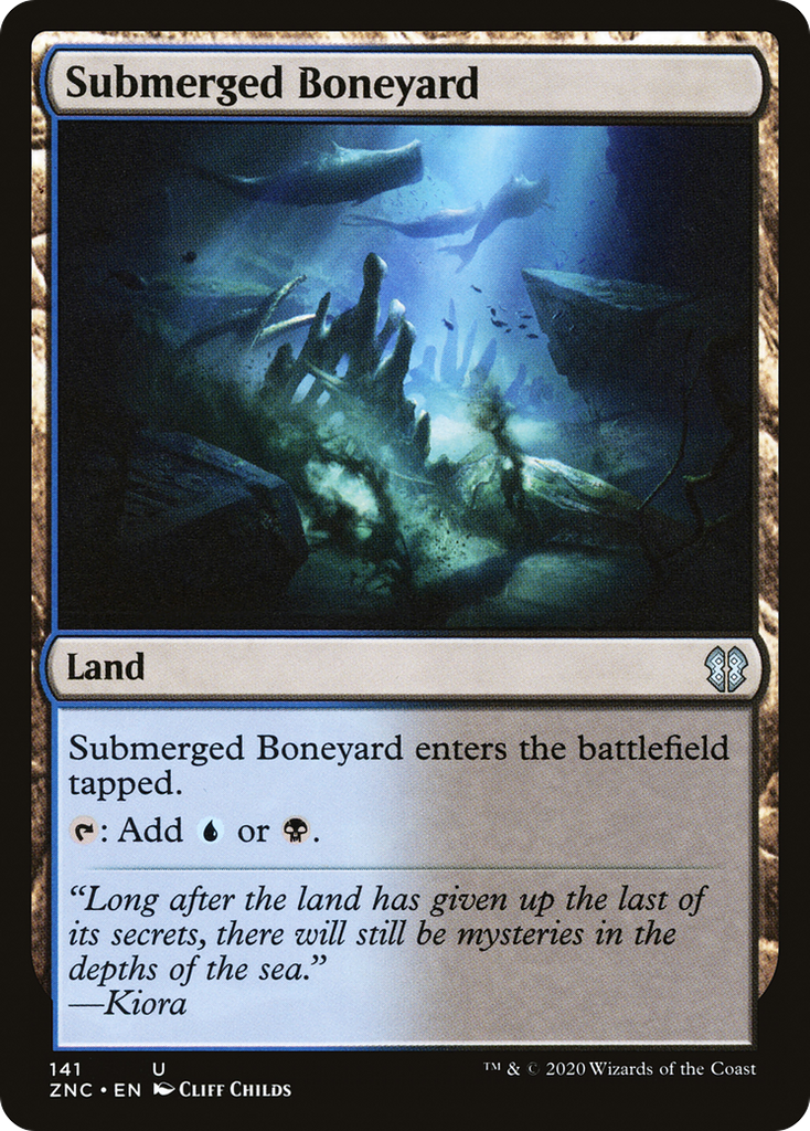 Magic: The Gathering - Submerged Boneyard - Zendikar Rising Commander