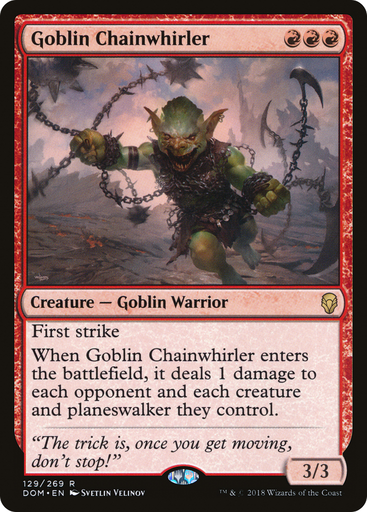 Magic: The Gathering - Goblin Chainwhirler - Dominaria