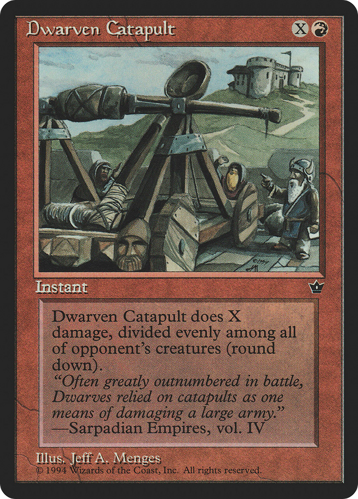 Magic: The Gathering - Dwarven Catapult - Fallen Empires