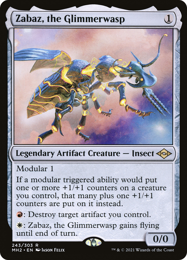 Magic: The Gathering - Zabaz, the Glimmerwasp - Modern Horizons 2