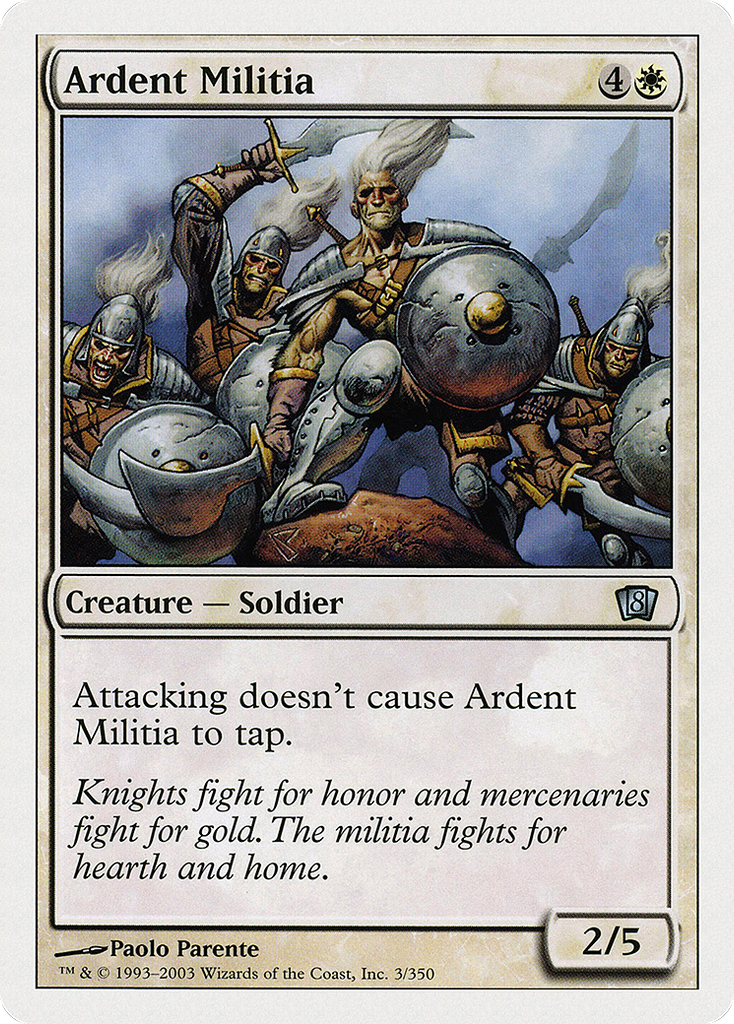 Magic: The Gathering - Ardent Militia - Eighth Edition