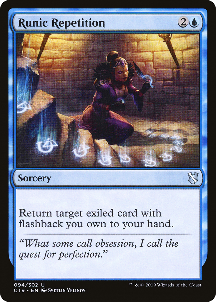 Magic: The Gathering - Runic Repetition - Commander 2019