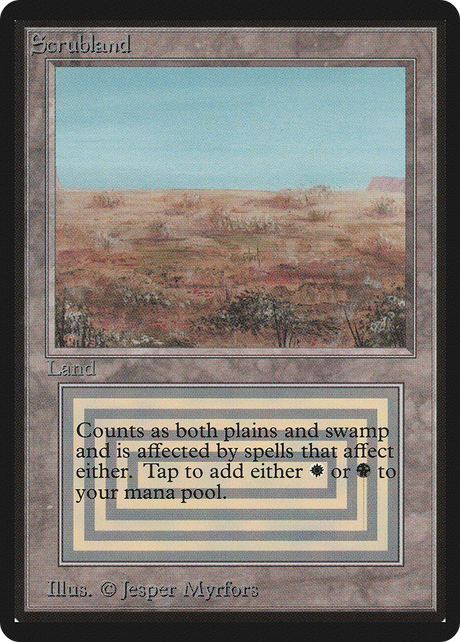 Magic: The Gathering - Scrubland - Limited Edition Beta