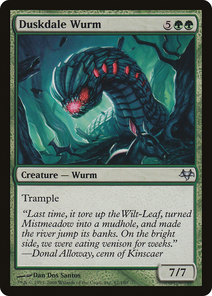 Magic: The Gathering - Duskdale Wurm - Eventide