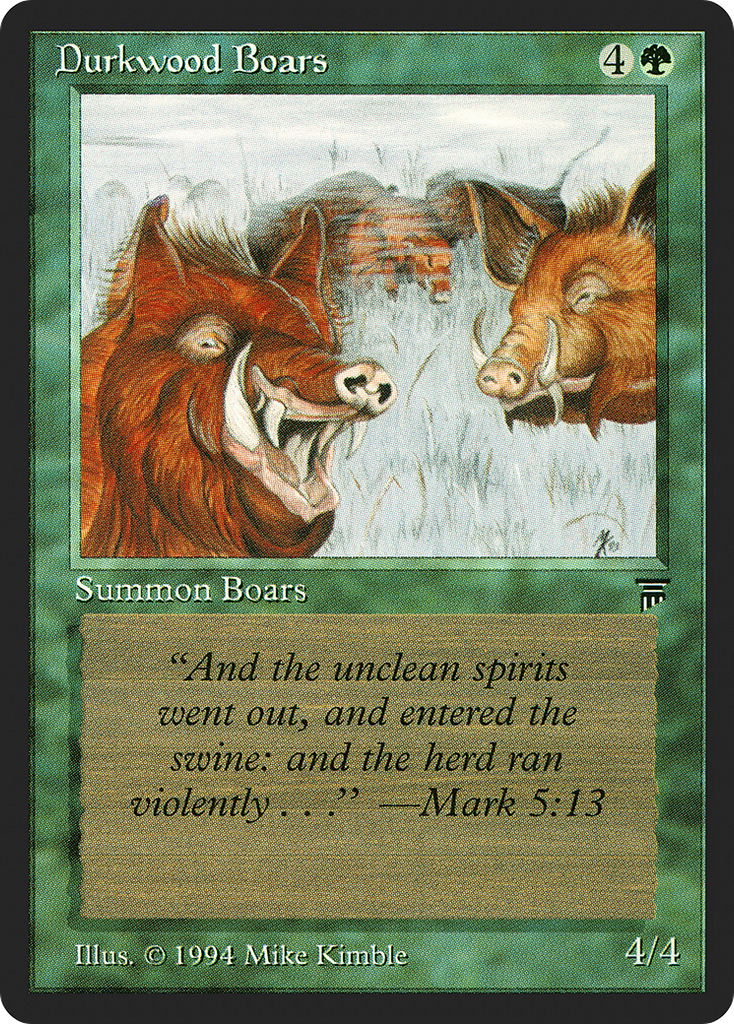 Magic: The Gathering - Durkwood Boars - Legends