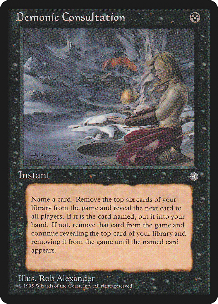 Magic: The Gathering - Demonic Consultation - Ice Age