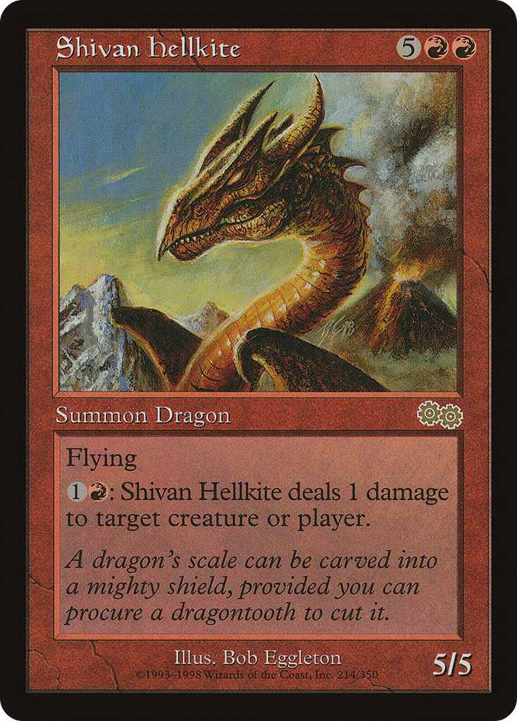 Magic: The Gathering - Shivan Hellkite - Urza's Saga