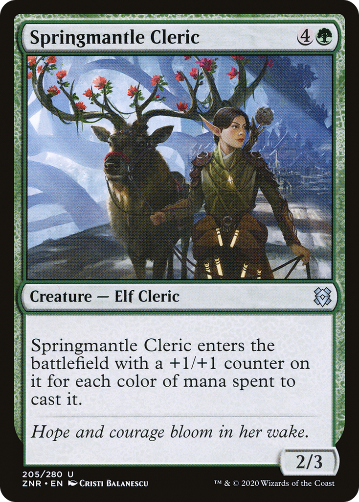 Magic: The Gathering - Springmantle Cleric - Zendikar Rising