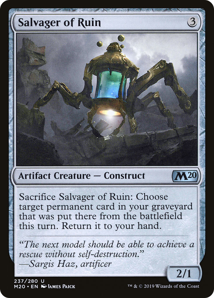 Magic: The Gathering - Salvager of Ruin Foil - Core Set 2020