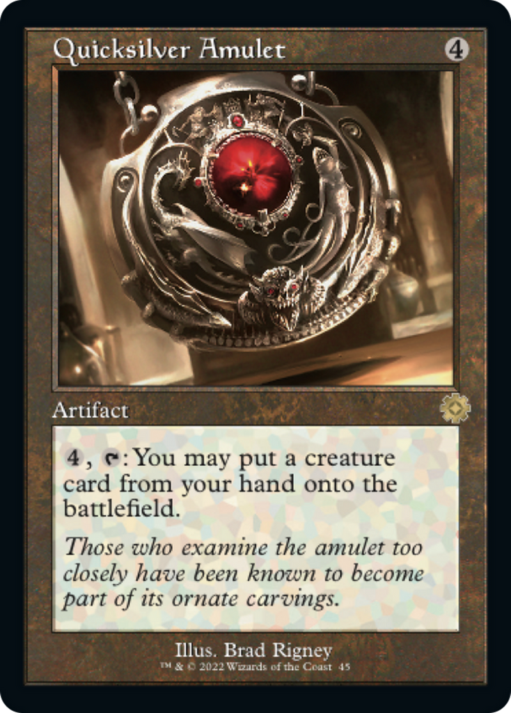 Magic: The Gathering - Quicksilver Amulet - The Brothers' War Retro Artifacts