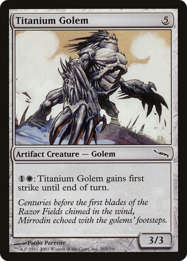 Magic: The Gathering - Titanium Golem - Mirrodin