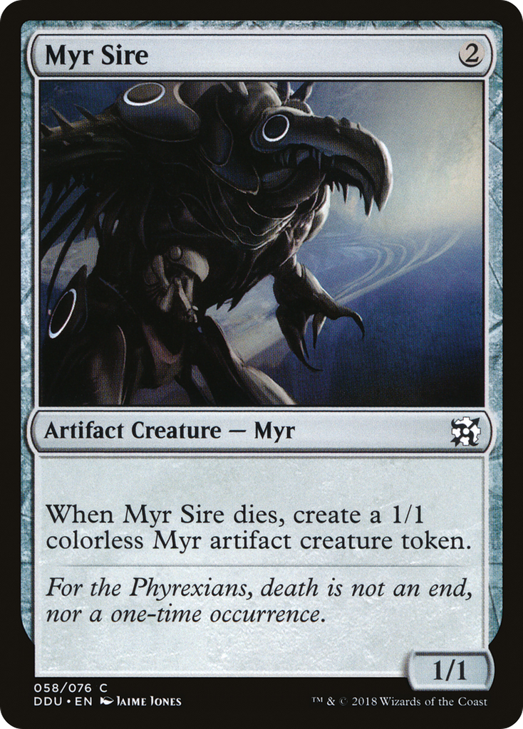 Magic: The Gathering - Myr Sire - Duel Decks: Elves vs. Inventors