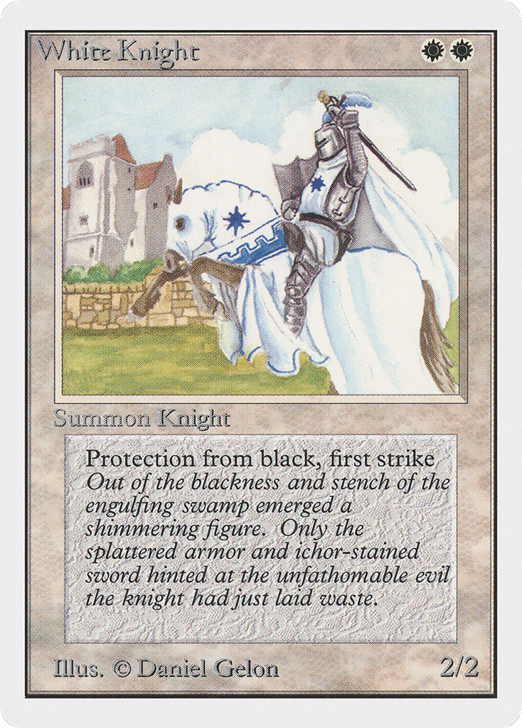 Magic: The Gathering - White Knight - Unlimited Edition