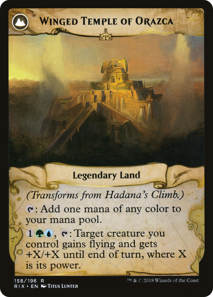 Magic: The Gathering - Hadana's Climb // Winged Temple of Orazca - Rivals of Ixalan