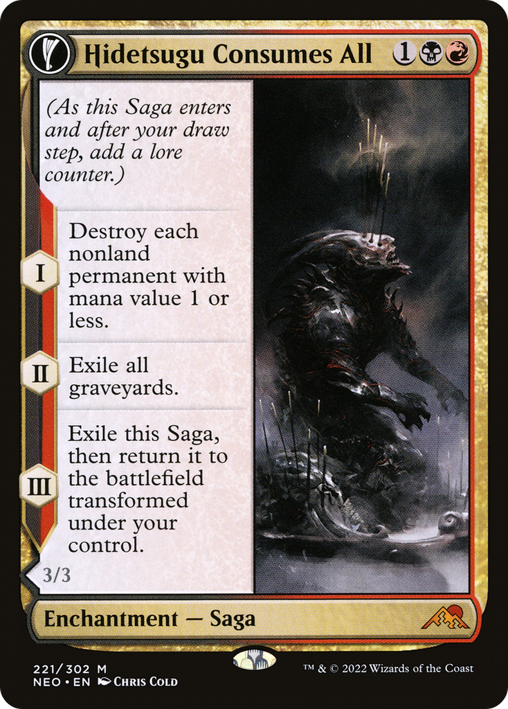Magic: The Gathering - Hidetsugu Consumes All // Vessel of the All-Consuming - Kamigawa: Neon Dynasty