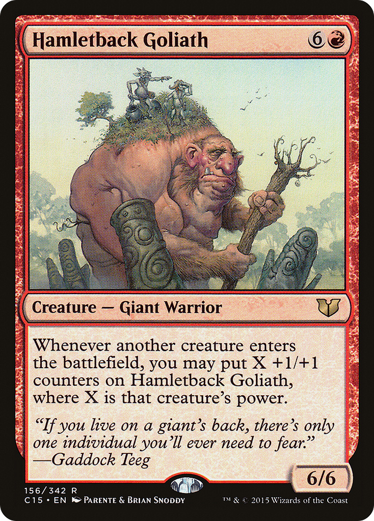 Magic: The Gathering - Hamletback Goliath - Commander 2015