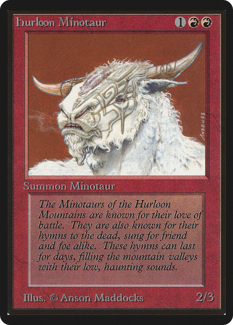Magic: The Gathering - Hurloon Minotaur - Limited Edition Beta