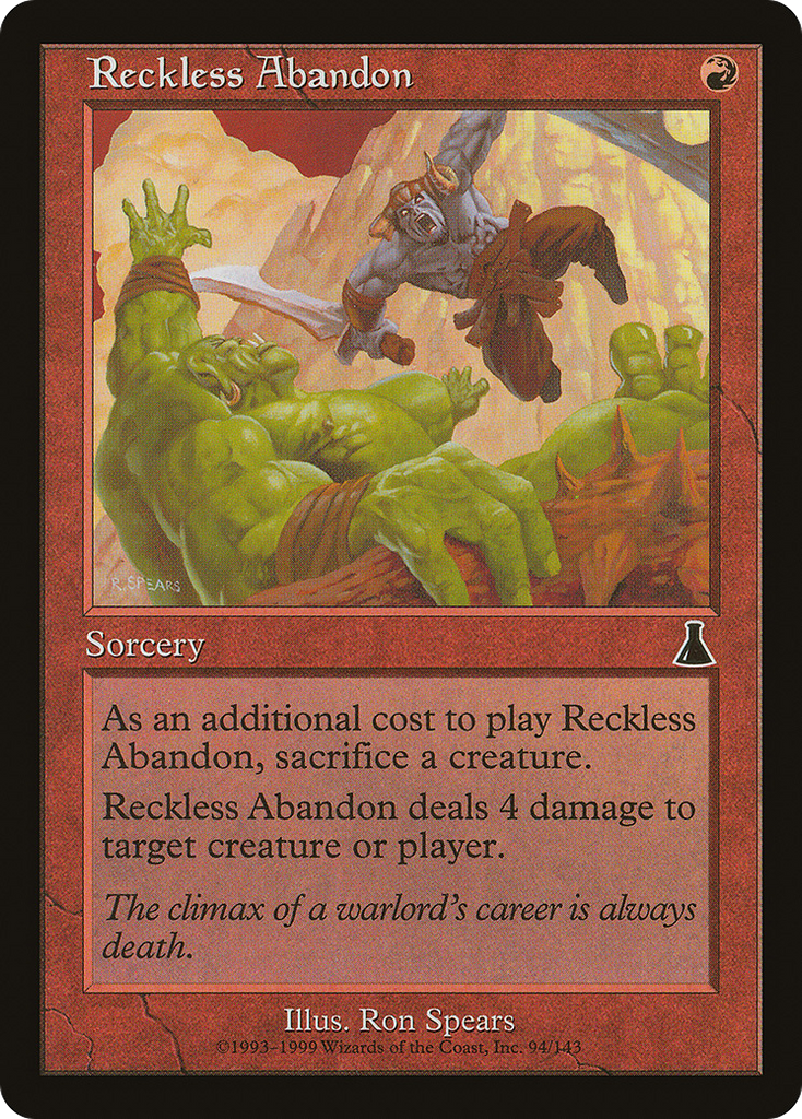 Magic: The Gathering - Reckless Abandon - Urza's Destiny