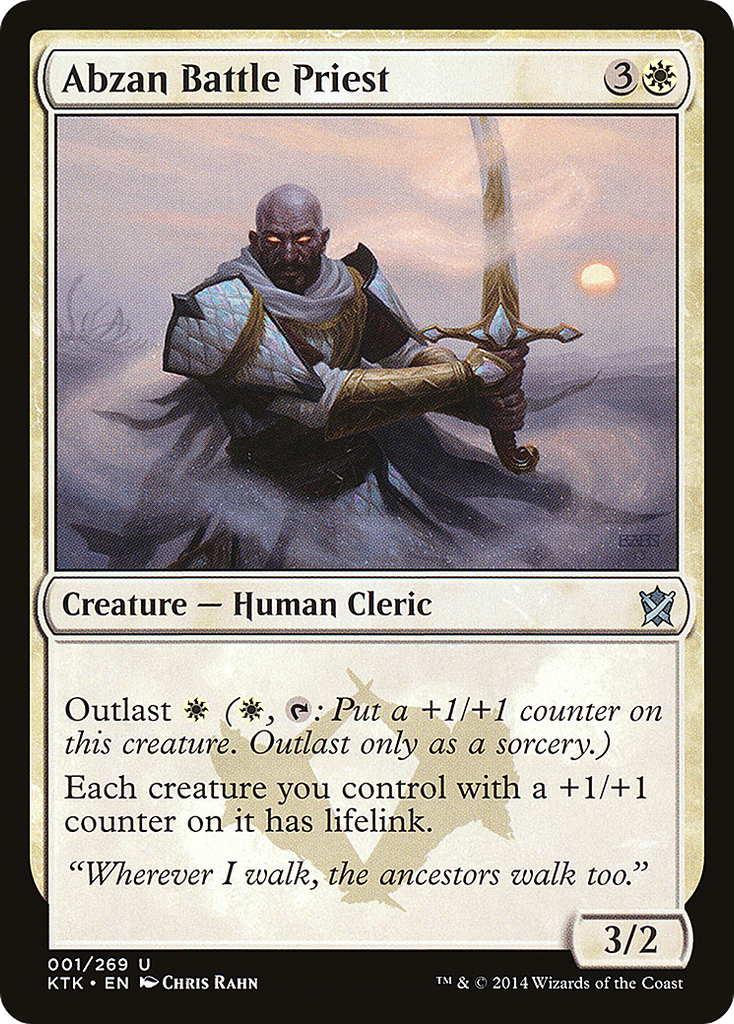 Magic: The Gathering - Abzan Battle Priest - Khans of Tarkir