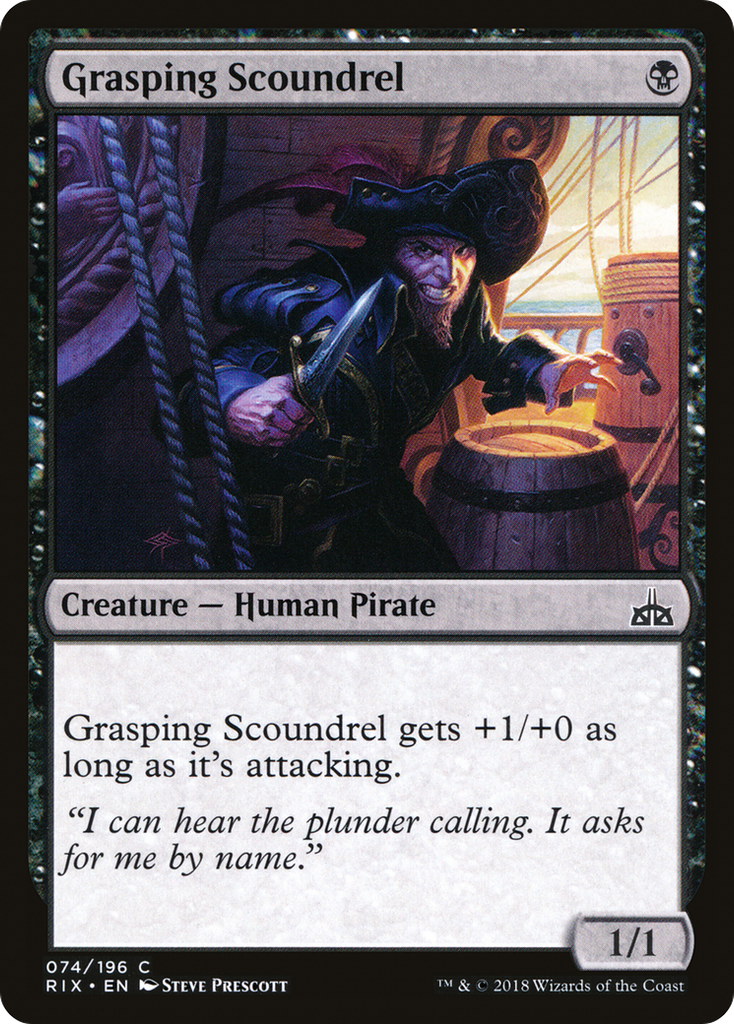 Magic: The Gathering - Grasping Scoundrel - Rivals of Ixalan