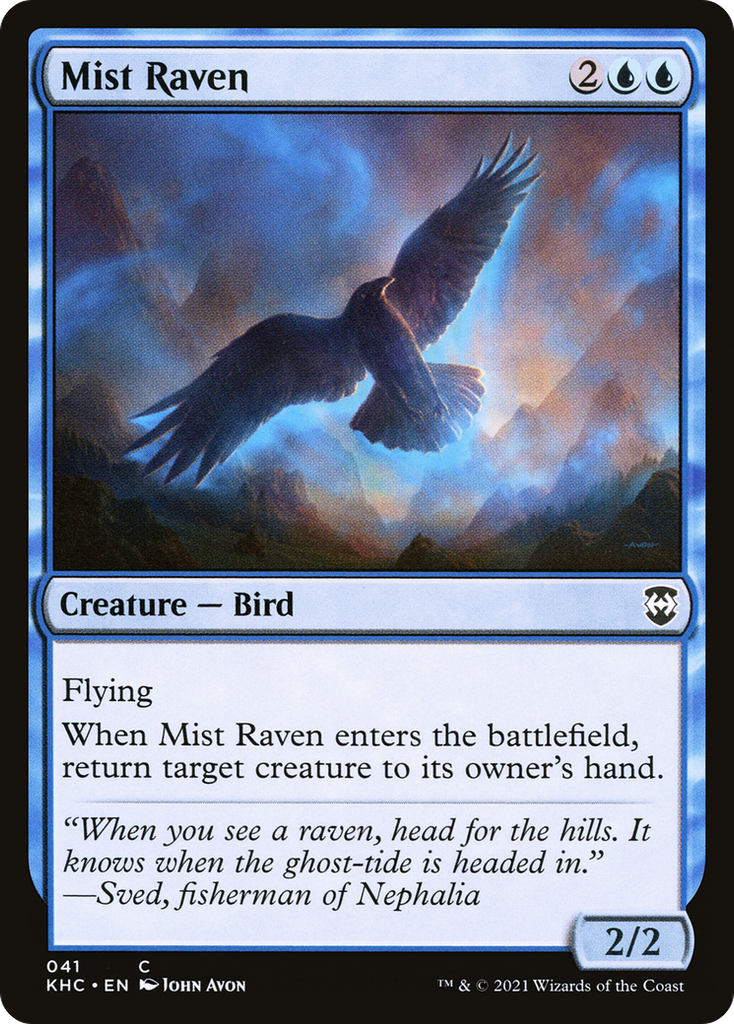 Magic: The Gathering - Mist Raven - Kaldheim Commander