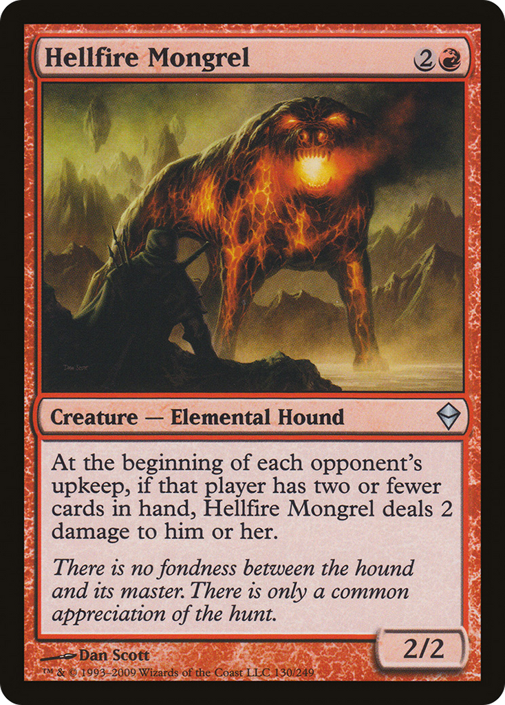 Magic: The Gathering - Hellfire Mongrel - Zendikar