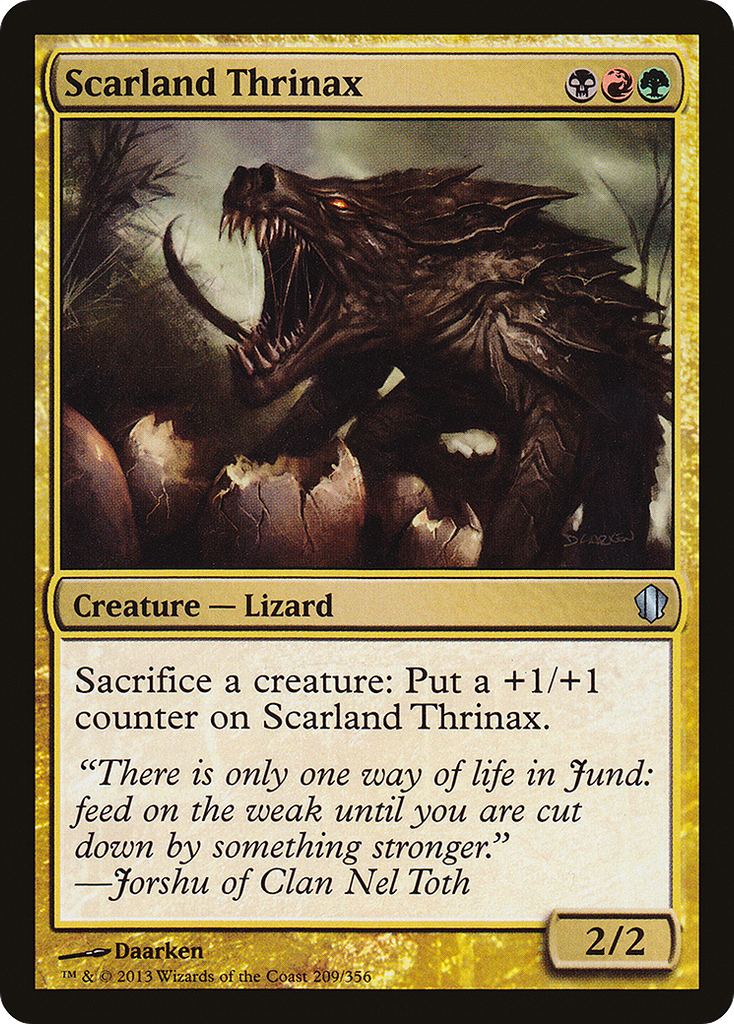 Magic: The Gathering - Scarland Thrinax - Commander 2013