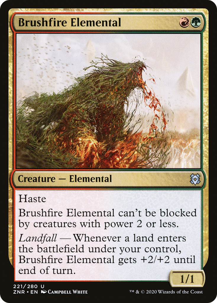 Magic: The Gathering - Brushfire Elemental - Zendikar Rising