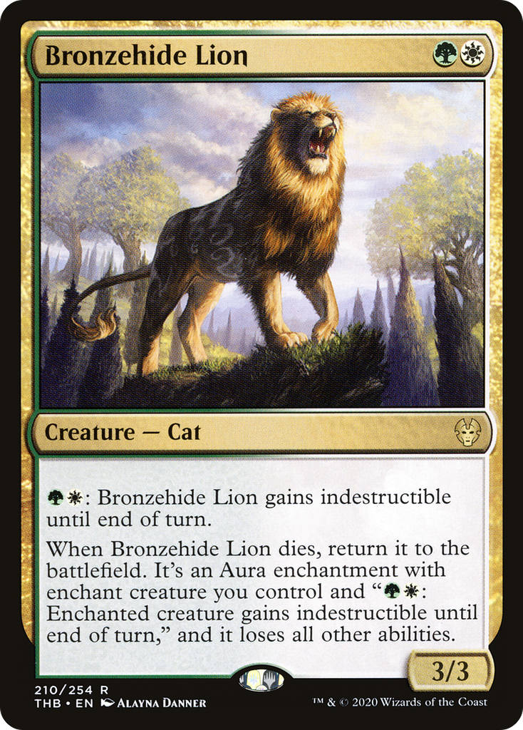 Magic: The Gathering - Bronzehide Lion - Theros Beyond Death