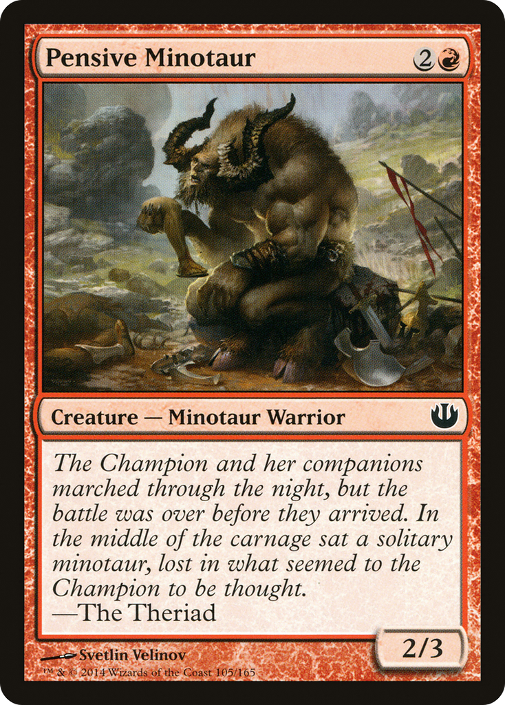 Magic: The Gathering - Pensive Minotaur - Journey into Nyx