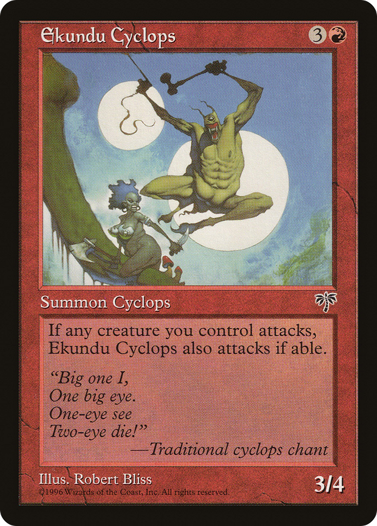 Magic: The Gathering - Ekundu Cyclops - Mirage