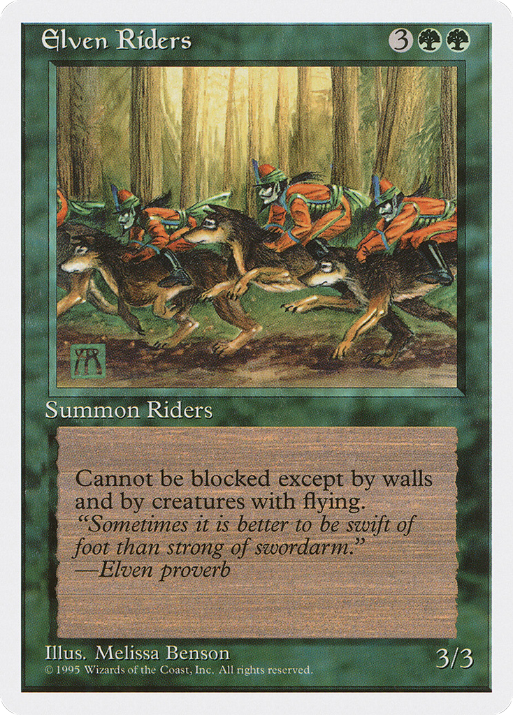 Magic: The Gathering - Elven Riders - Fourth Edition