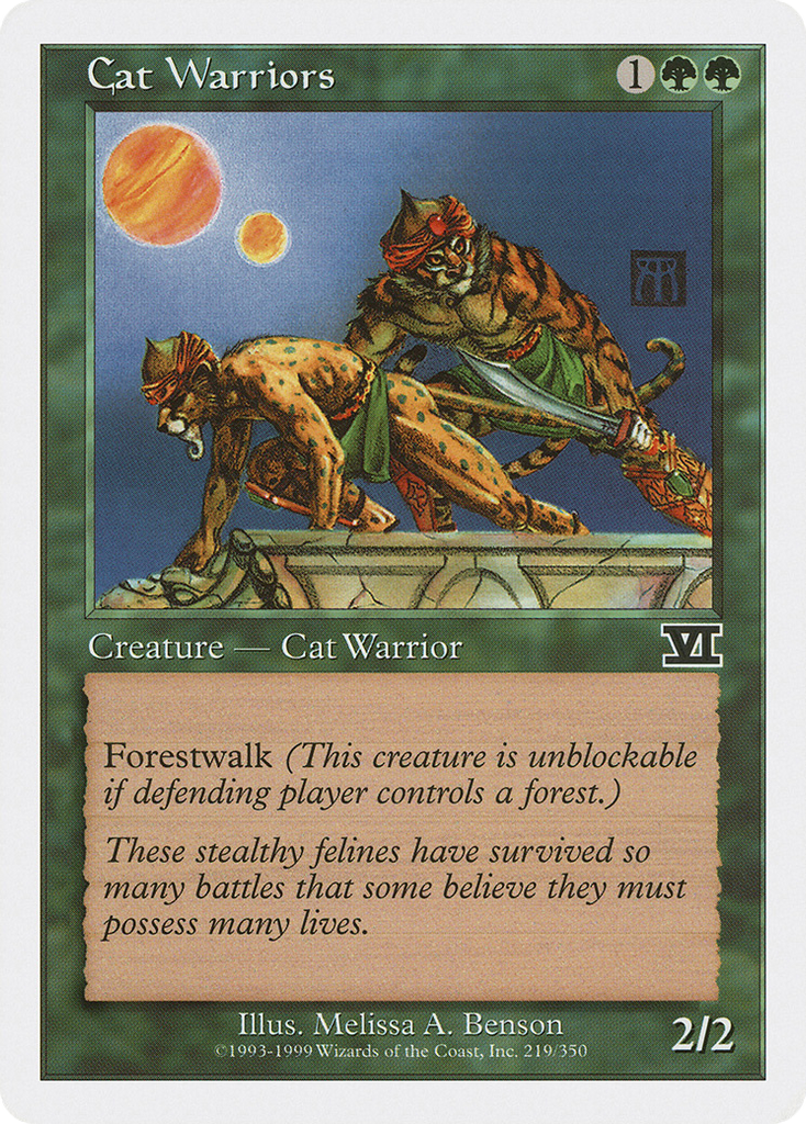 Magic: The Gathering - Cat Warriors - Classic Sixth Edition